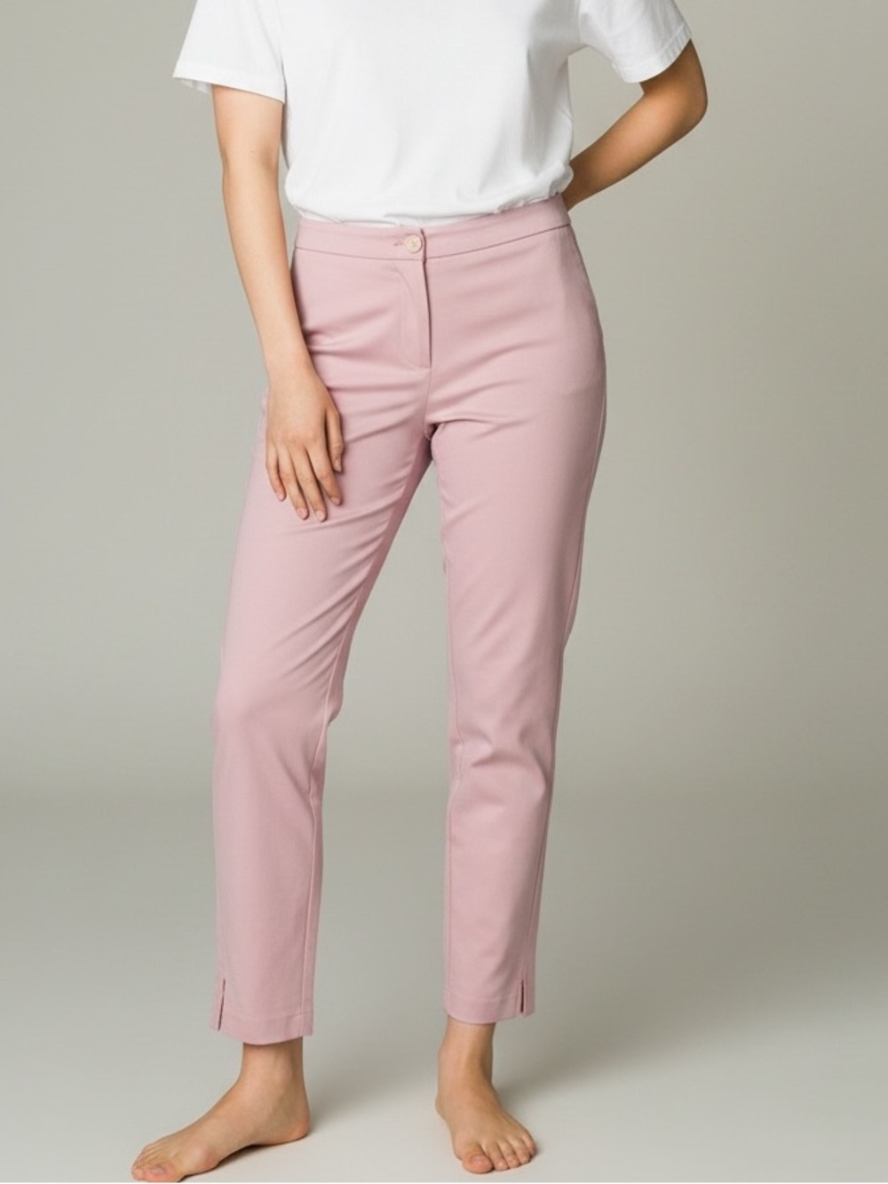 Ted Baker Straight Cropped Pants Pink